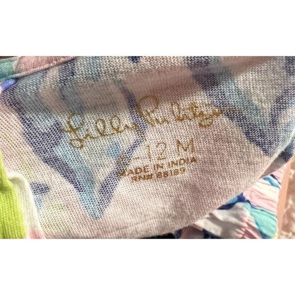 Lilly Pulitzer Infant Girls Size 6-12 months ABIGAIL Casual Dress Baby Good used - Picture 4 of 6